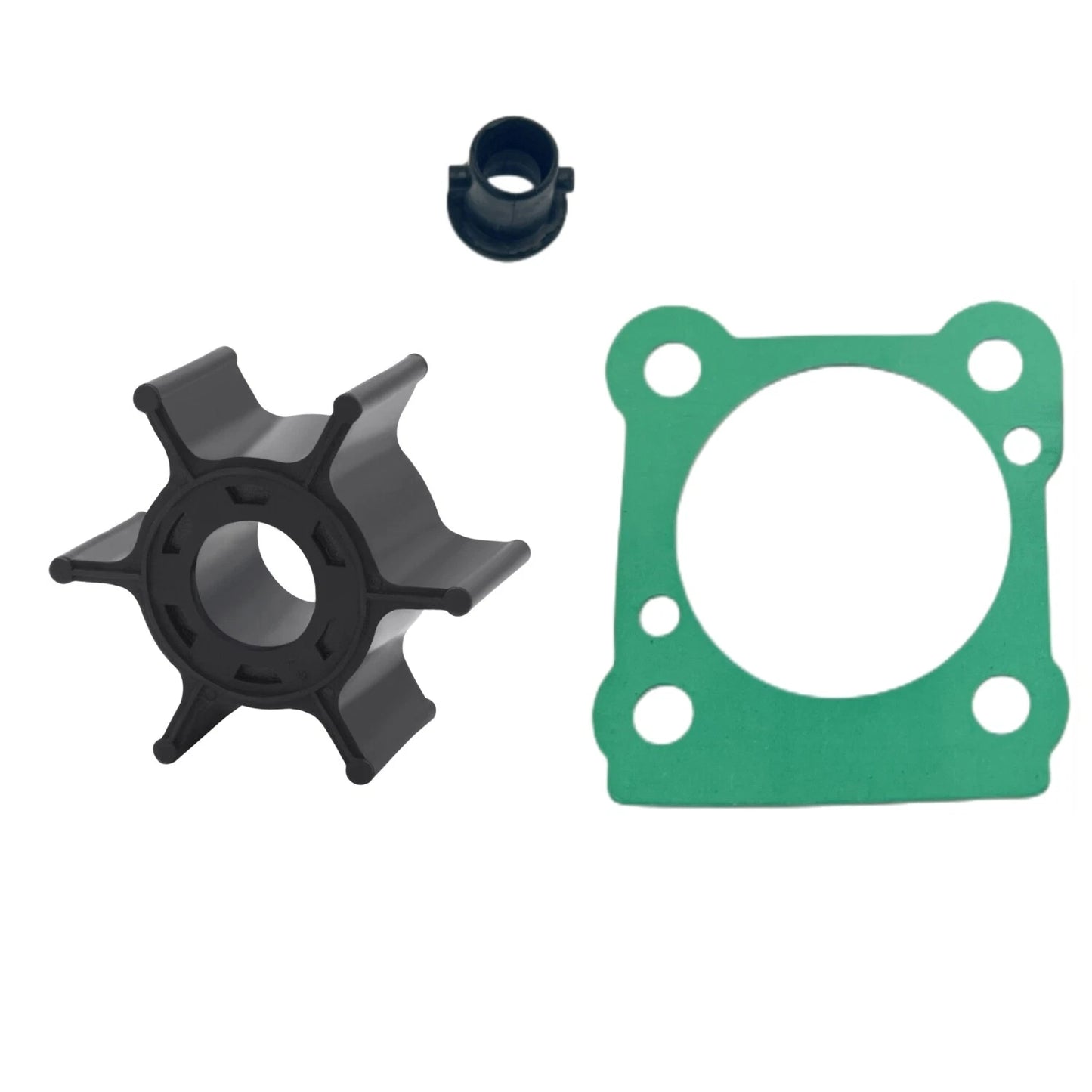 Water Pump Impeller w/Gasket for Yamaha 2-Stroke 6/8HP Outboard