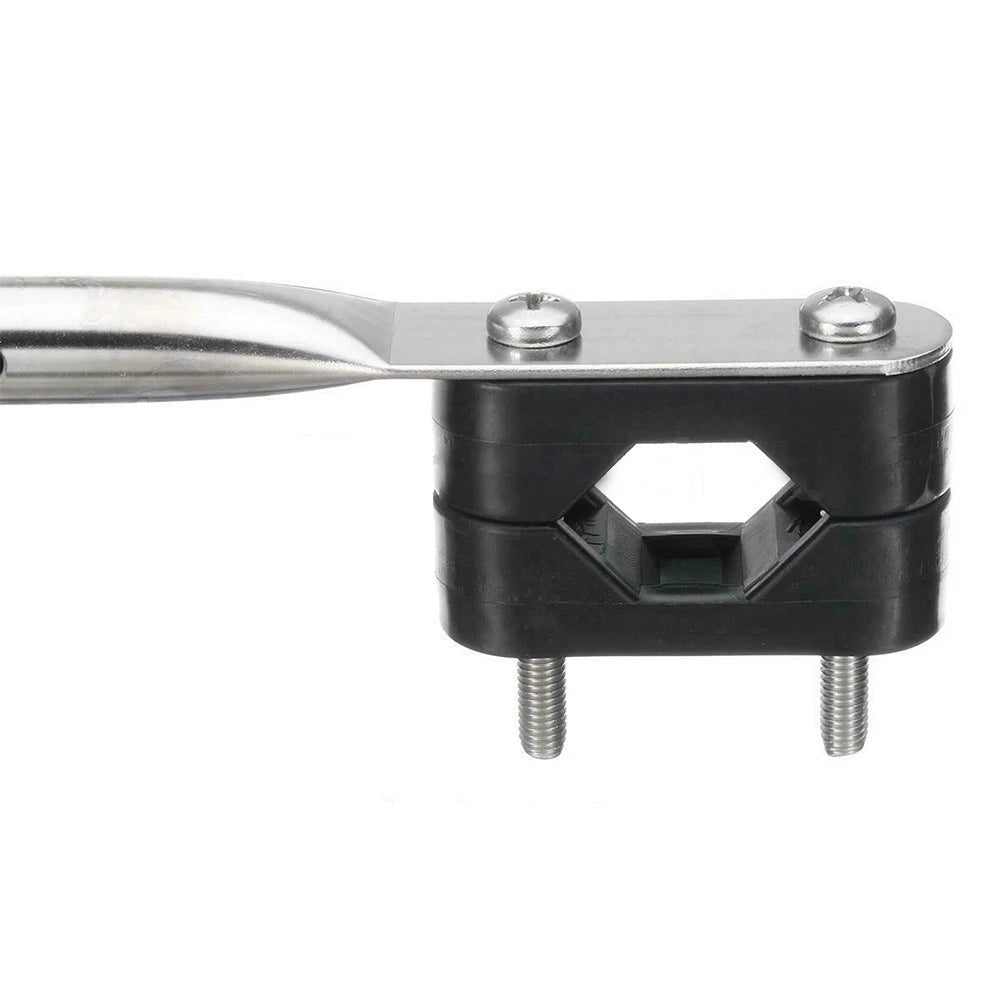 15in Stainless Steel Rail Clamp for Boats Marine Yacht Flagpole
