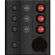 Switch Panel LED 3 Gang with Circuit Breakers for Marine/Caravan, IP65 Splashproof