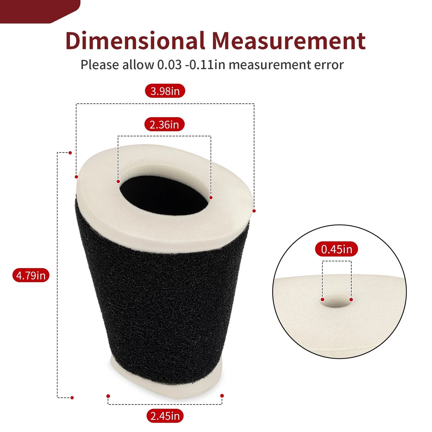 Yamaha Element Air Filter for BW200 200 Big Wheel (1986-1988)