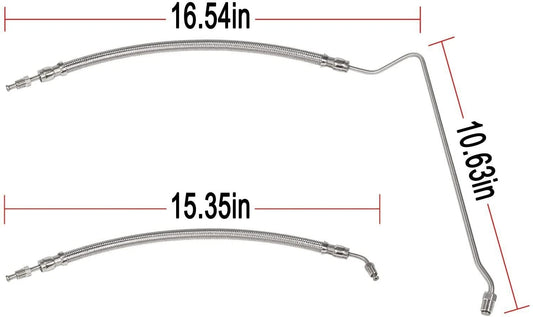 Trim Tilt Ram Hoses for Mercruiser Alpha One Gen II