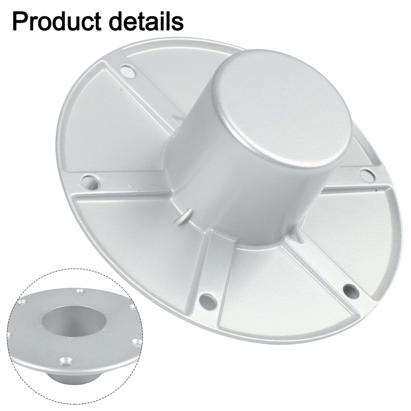 Marine Accessories Round Flush Mount Aluminum Base for Boat Practical Design