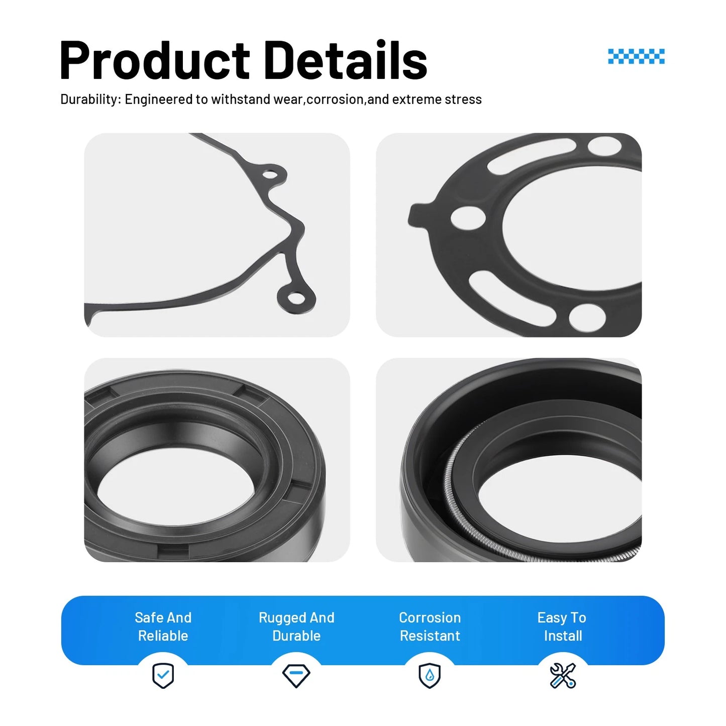 Complete Engine Gasket & Oil Seal Kit for Honda CR80R (1992-2002)