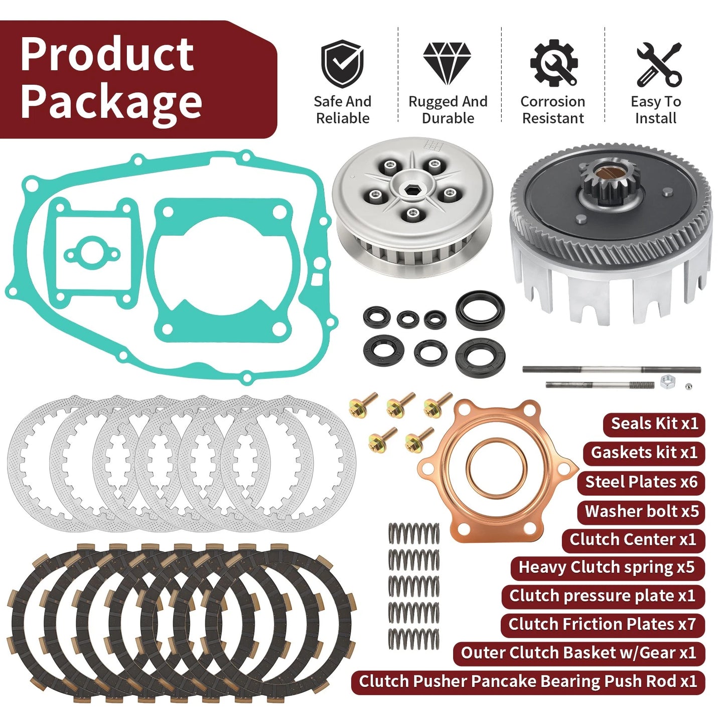 Clutch Kit for Yamaha Blaster 200-2006