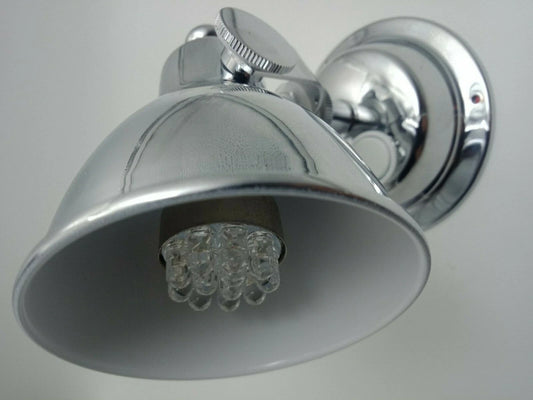 12V LED Chrome Bunk Reading Light for Boat/RV/Caravan with Switch