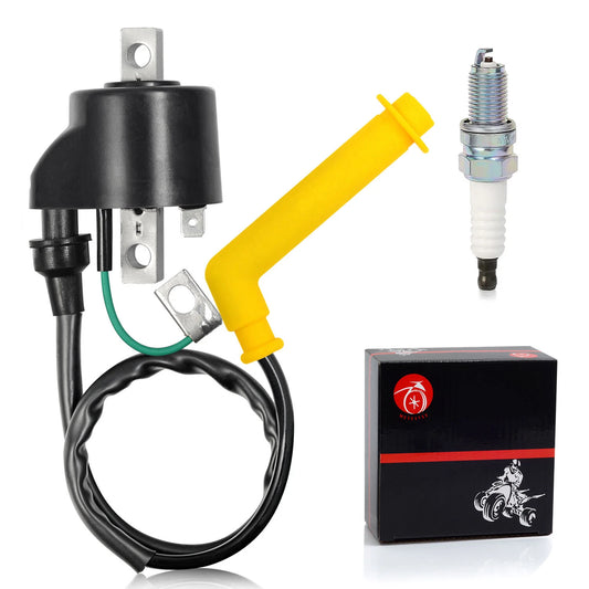 Ignition Coil & Spark Plug w/ Cap for Honda Rincon 650 TRX650 (2003-2005) ATV