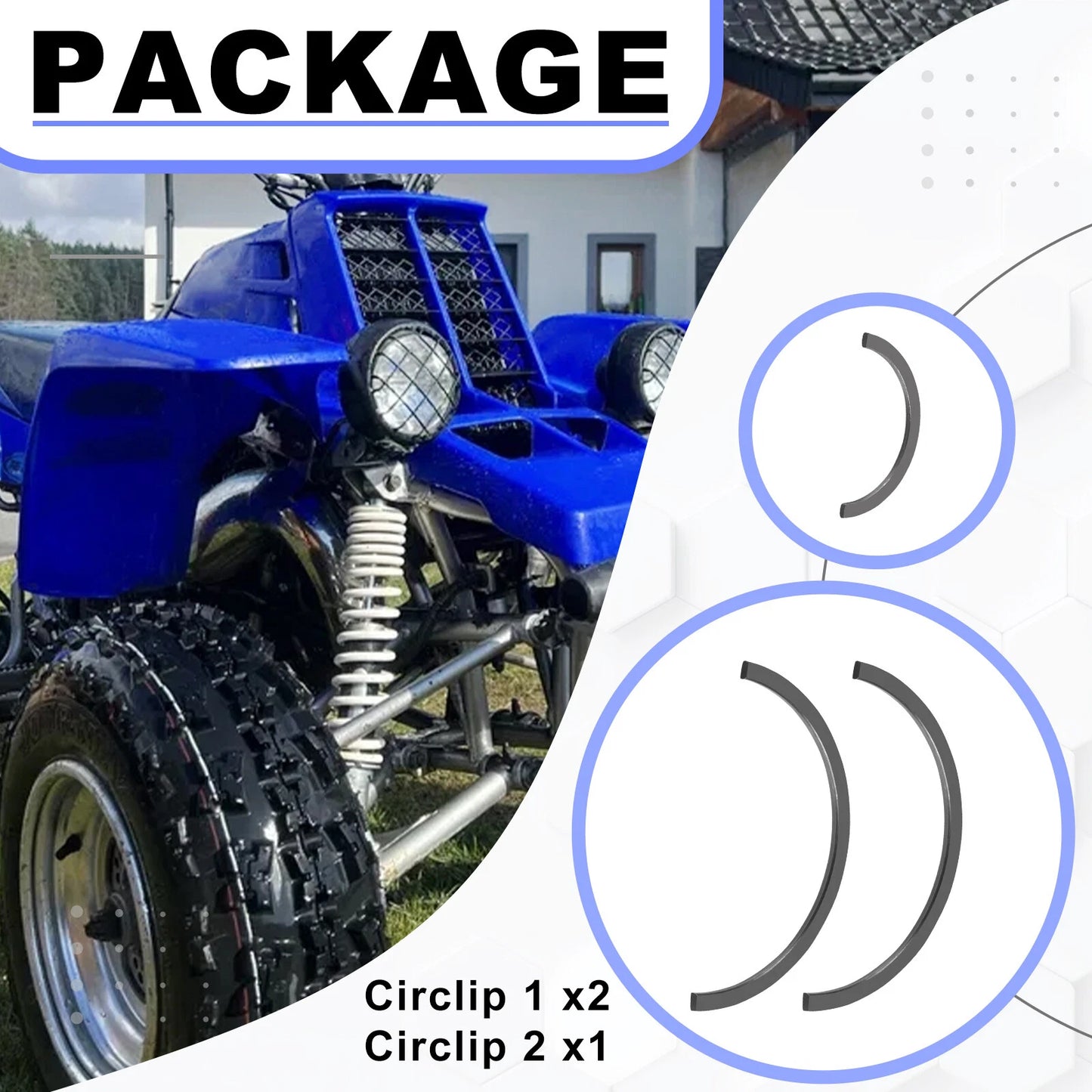 Crankshaft Circlips Retainer C Clips for Yamaha Banshee 1987-2006