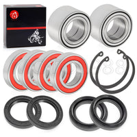Front/Rear Wheel Bearing Seal + Circlip Kit for Yamaha Grizzly 400 (2007-2008)
