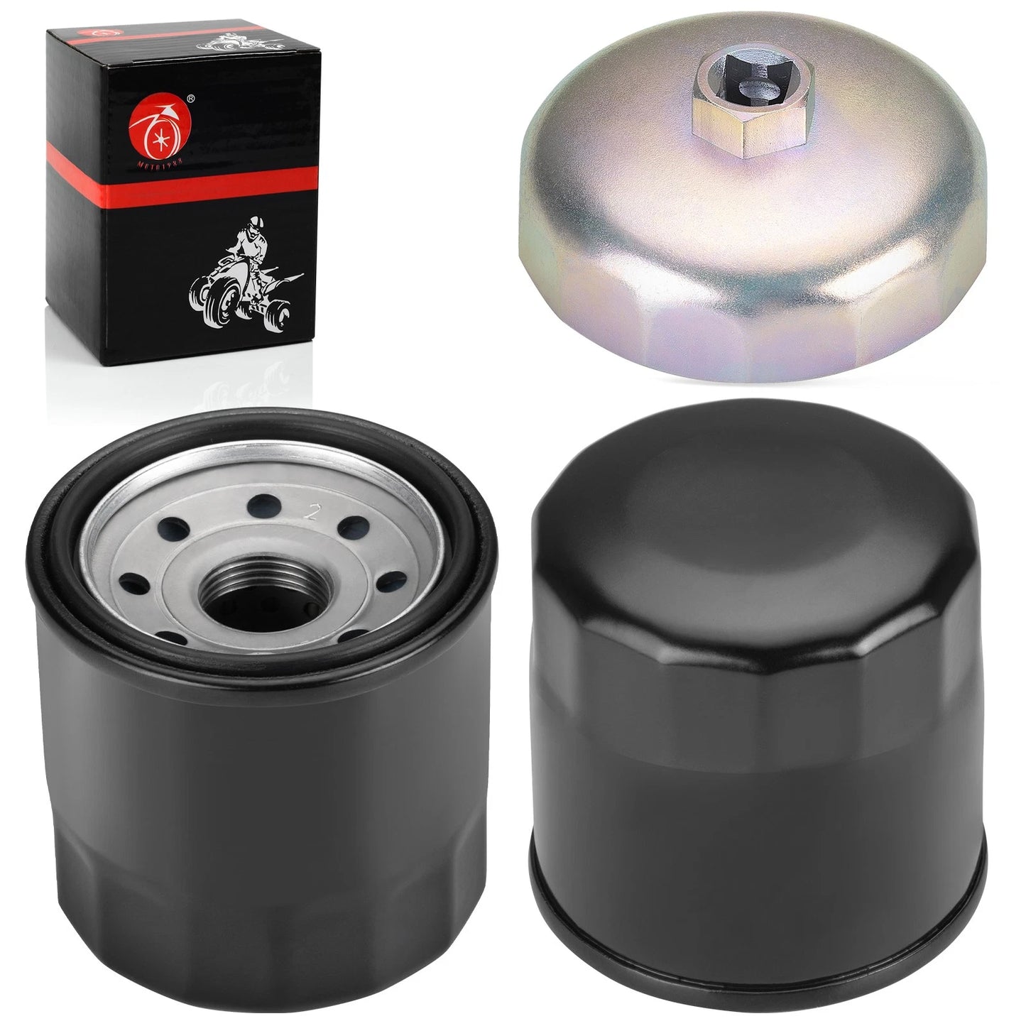 Oil Filter w/ Wrench for Honda Rune 1800/NRX1800, Super Blackbird 1100/CBR1100XX