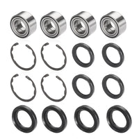 4pcs Front Wheel Bearing & Seal Kit for Kawasaki Bayou 300/400 4X4