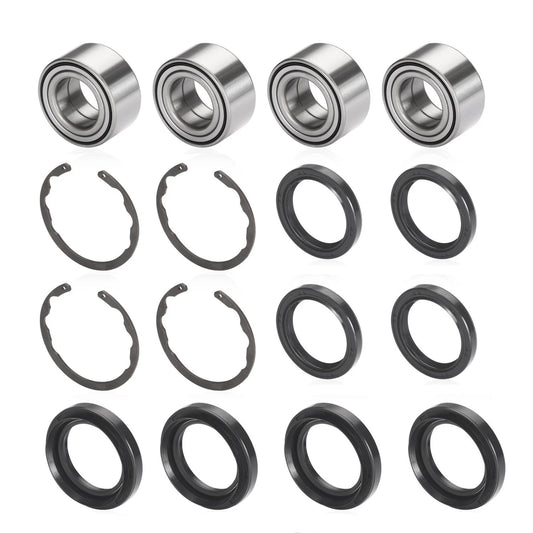 4pcs Front Wheel Bearing & Seal Kit for Kawasaki Bayou 300/400 4X4