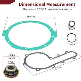 compare product Water Pump Repair w/ Seal Gasket Kit for Polaris Sportsman 850 (2010-2025)