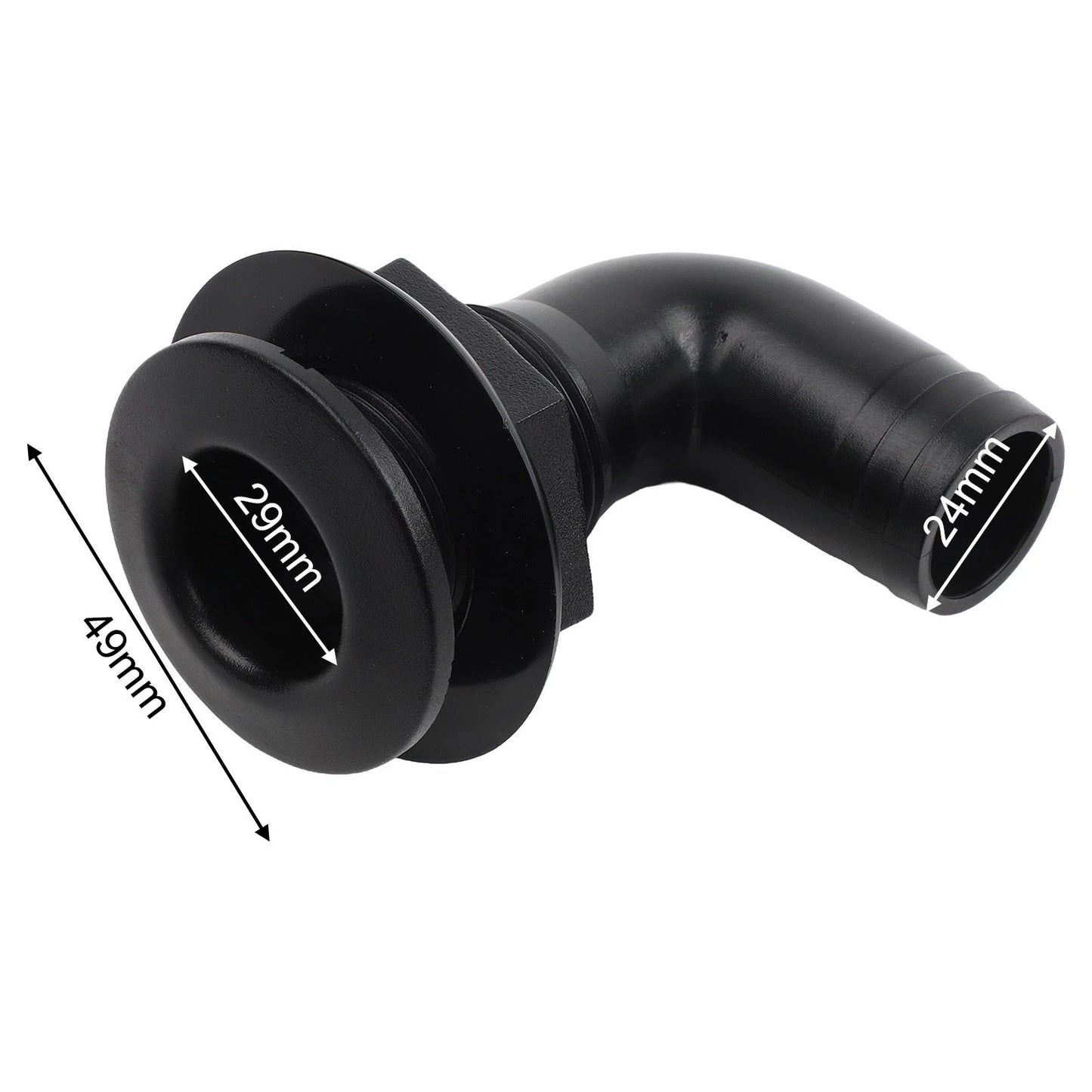 Nylon 90° Elbow for Boat Drainage Bilge Pumps