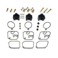 3-Pack Yamaha Outboard Carburetor Rebuild Kit 2-Stroke 1989-2009 40-50HP