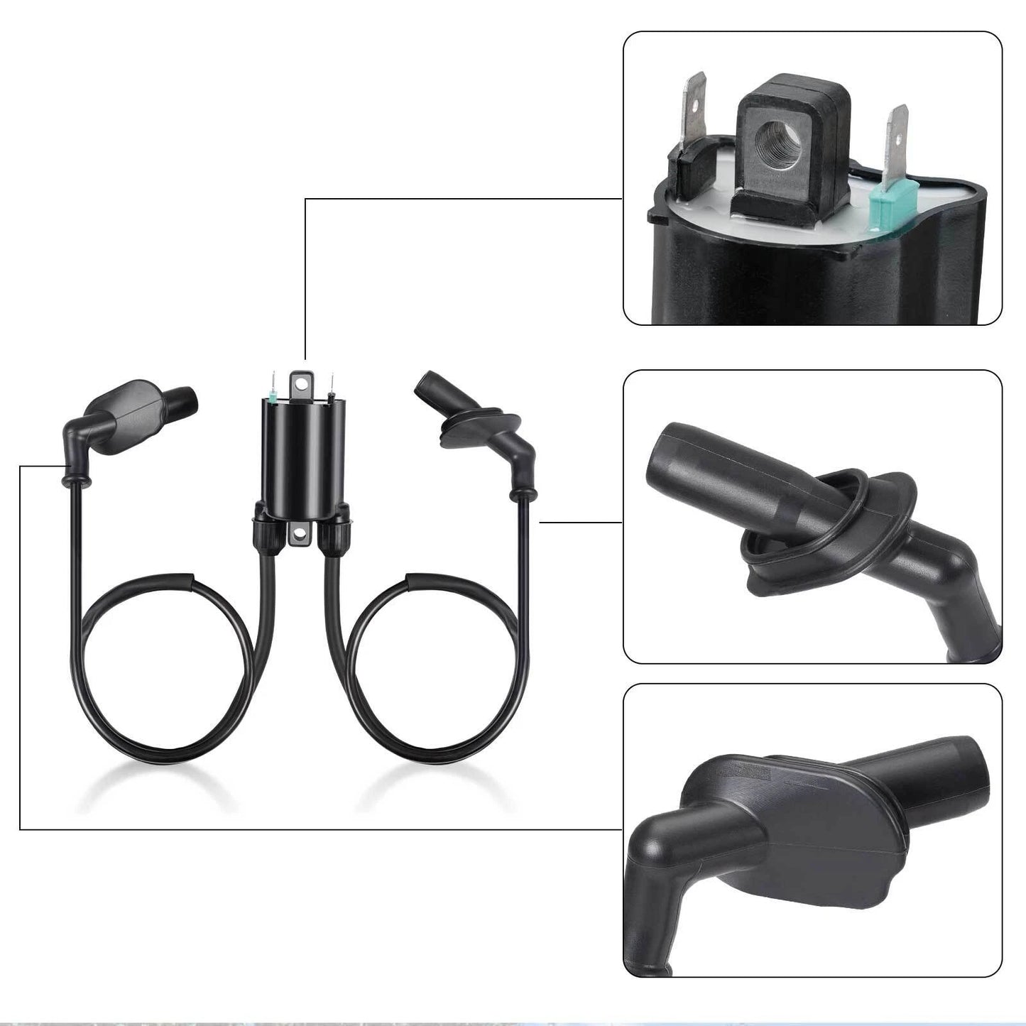 Ignition Coil & Spark Plug & Cap for Honda Valkyrie 1500 GL1500C (1997-2003)