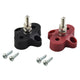 Terminal Stud 2pcs Black/Red M6 Stainless Steel for Marine Boat Yachts