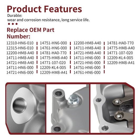 Cylinder Head Assembly w/ Cover Gasket for Honda Sportrax 250 TRX250EX 2003-2008