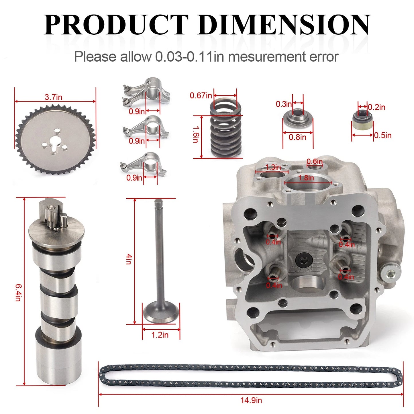 Engine Cylinder Head Gasket Kit for Polaris Big Boss 500 6x6 (1998-2002)