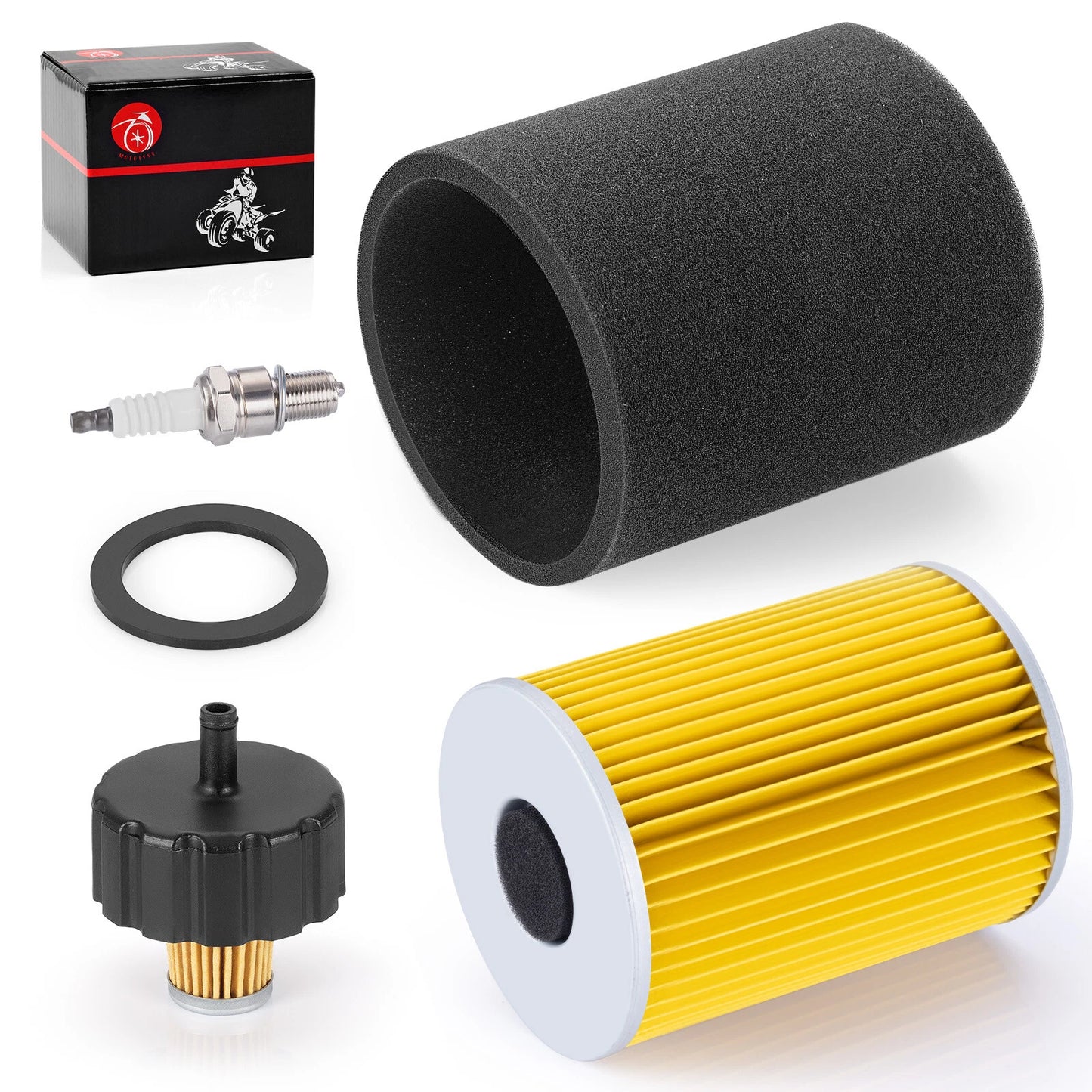 Golf Cart Tune Up Kit for Yamaha G2/G5/G8/G9/G11, Air/Fuel Filters, Spark Plug