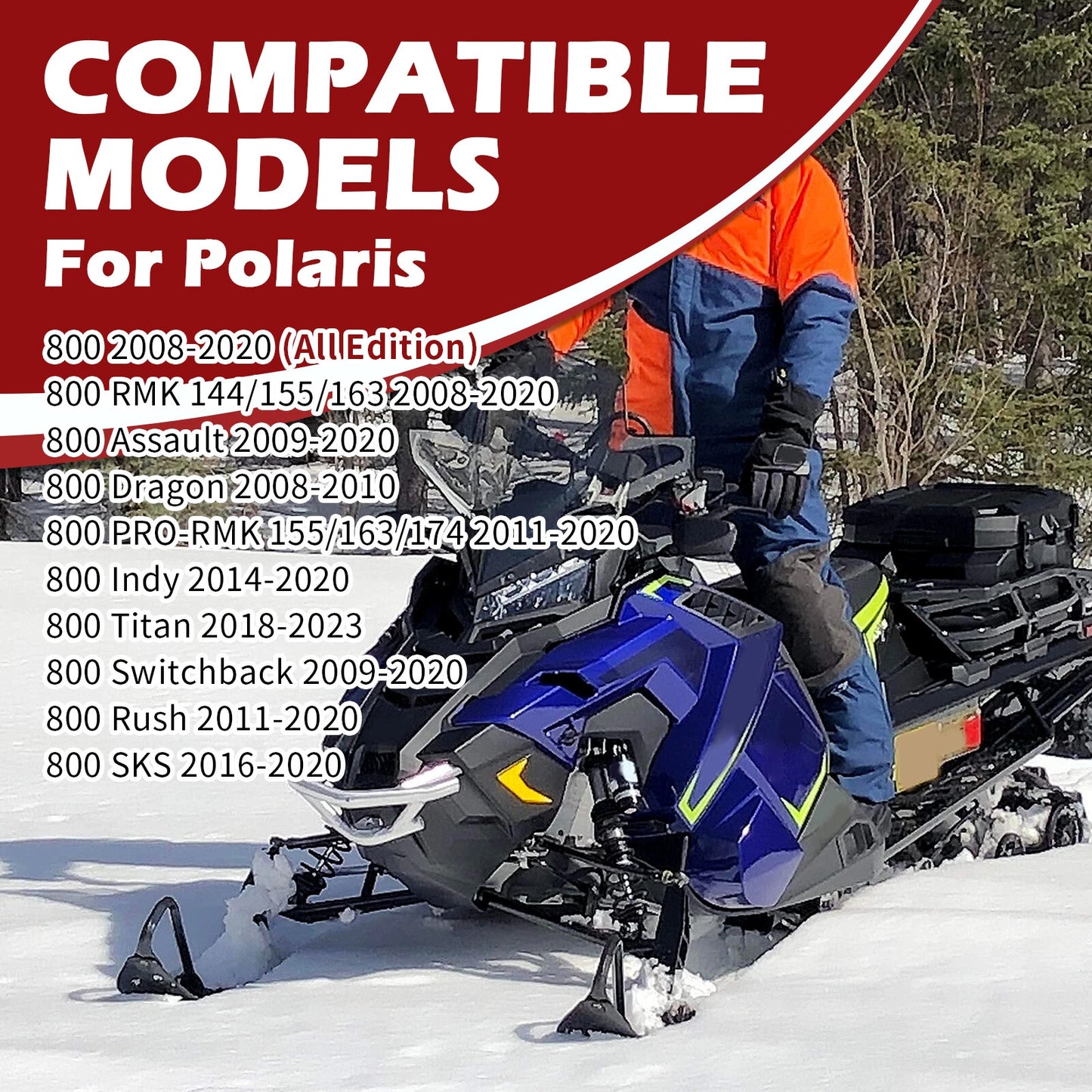 Water Pump Cover Gasket w/ Impeller Seals for Polaris SwitchBack 600/800 2008-21