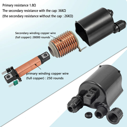 Ignition Coil Spark Plug with Cap for Honda Shadow ACE/Aero/Spirit 750 VT750