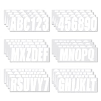 White Boat Decals A-Z/0-9 Registration 4 Sets