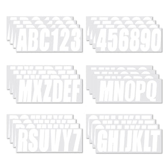 compare product White Boat Decals A-Z/0-9 Registration 4 Sets