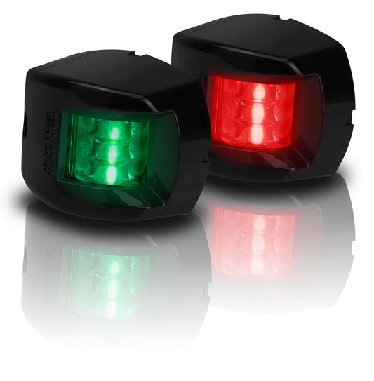 12V LED Navigation Lights Boat Port/Starboard Black Case 2NM Approved
