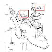 Water Feed Faucet Intake Connector & Bushing for Volvo Penta 872752/876507