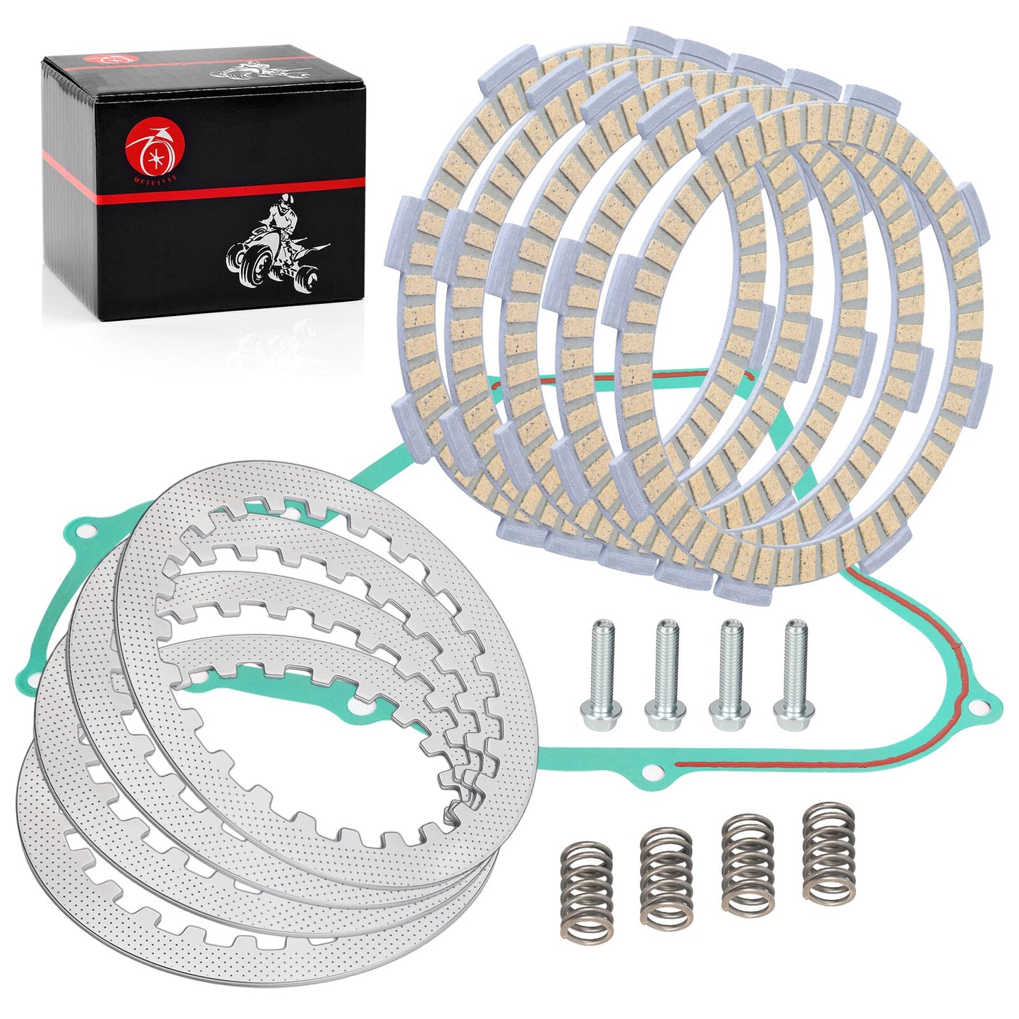 Clutch Friction Steel Plates Gasket Bolts for Honda CR80RB Expert 1996-2002