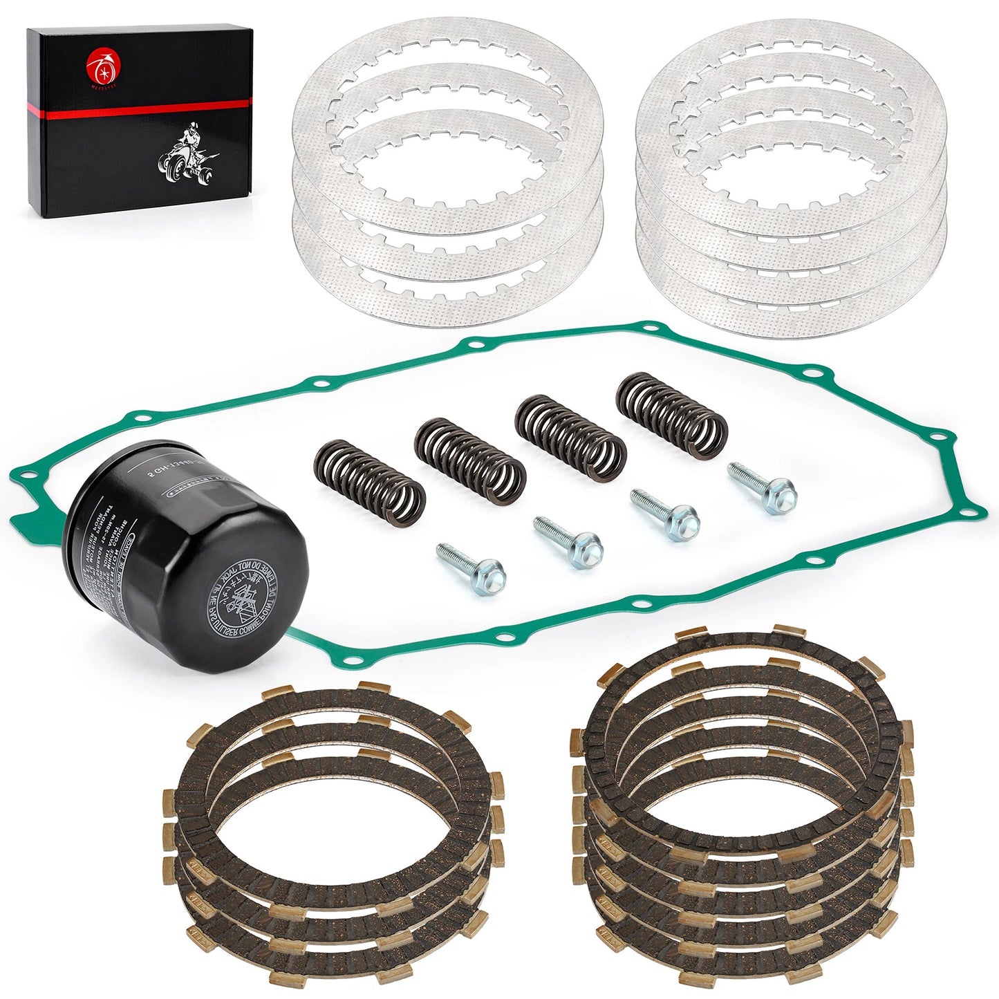 Clutch Friction Plates Kit for Honda Shadow Spirit 750 VT750DC (01-03)