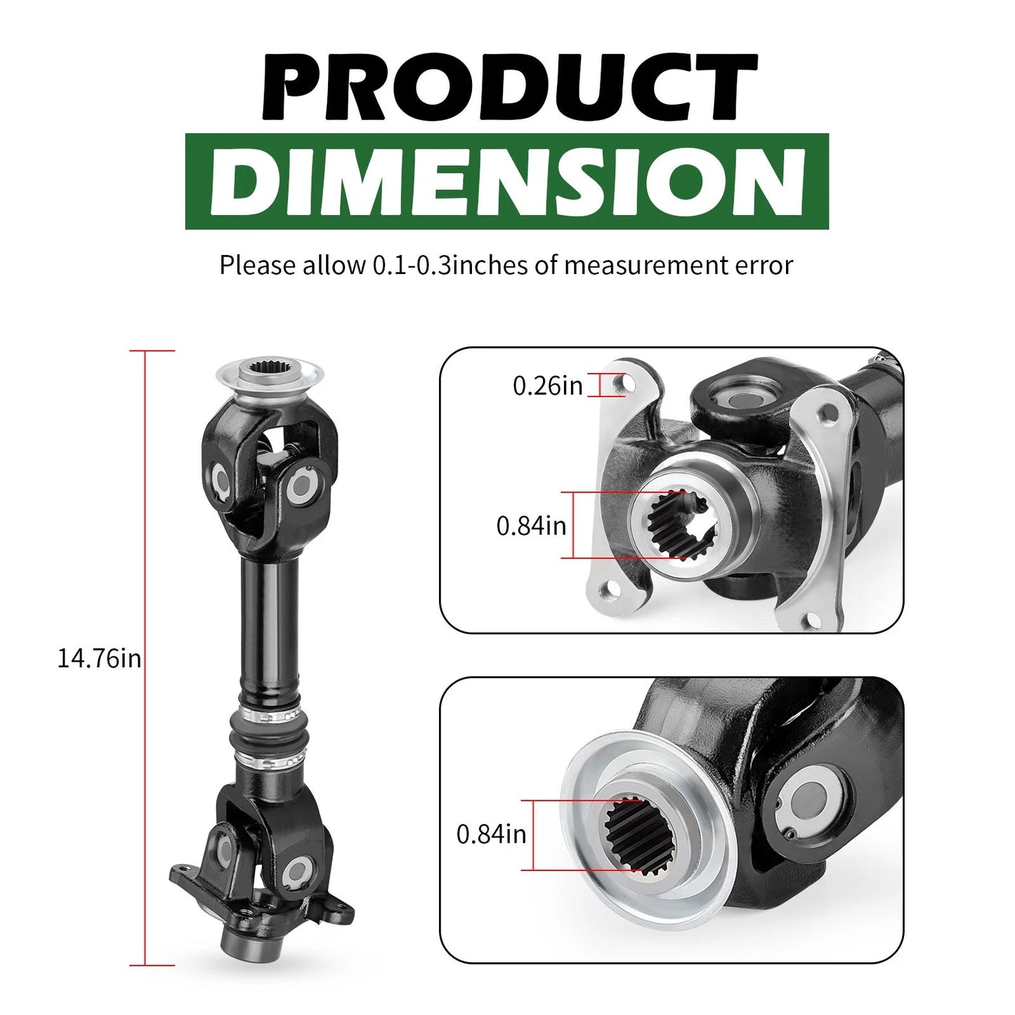 Rear Propeller Drive Shaft for Can-Am Renegade 800R 4X4 EFI (2009-2011)