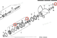 Lower Gearcase Propeller Shaft Oil Seal for Honda (91252-ZV5-003)
