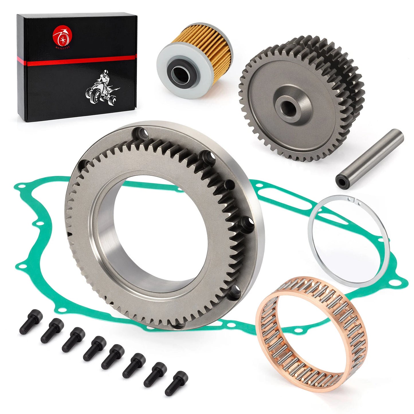 Starter Clutch Idler Gear Shaft Gasket for Yamaha V-Star 1100 XVS1100 (1999-2009)