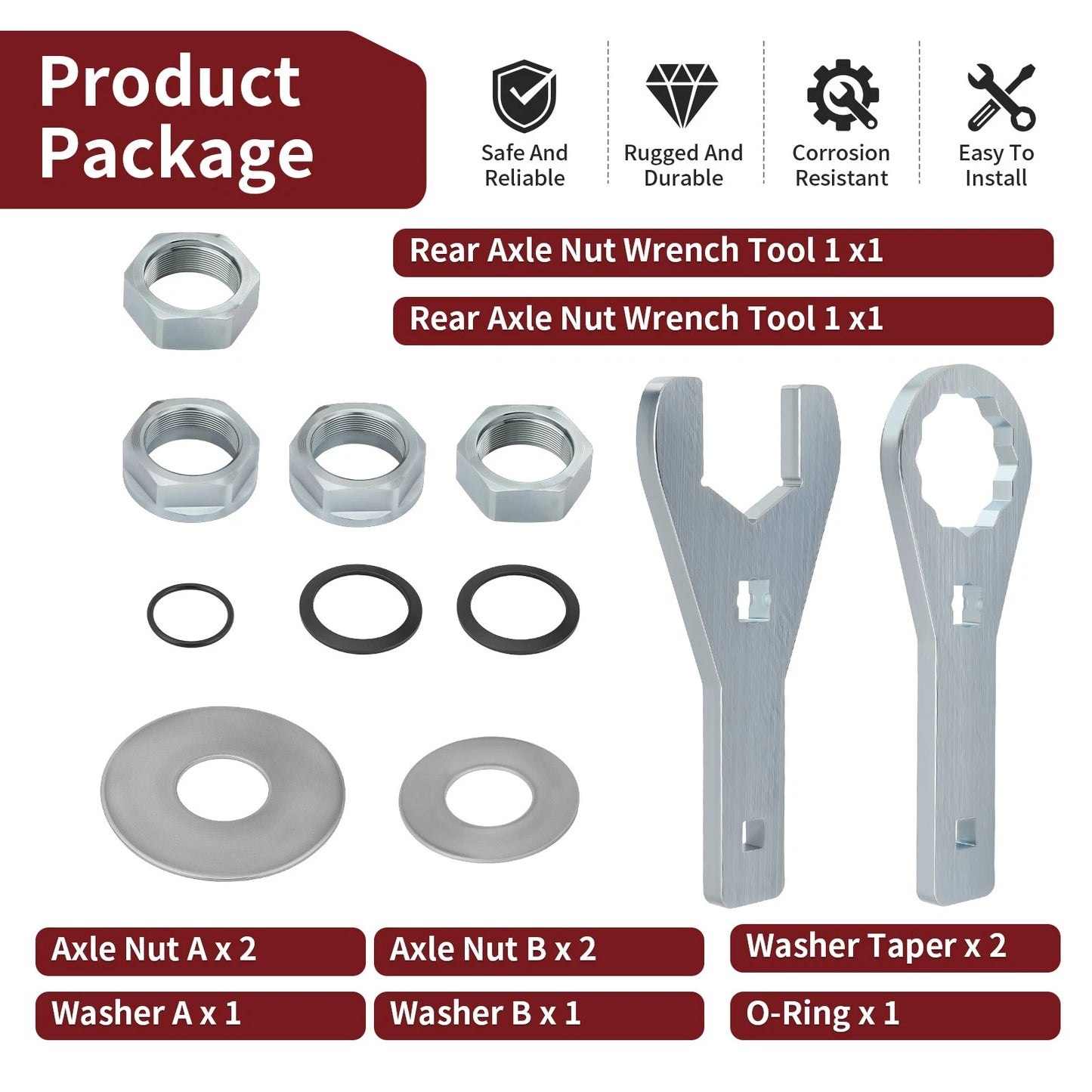 41mm Rear Axle Nut Wrench for Honda Rancher TRX420 2007-2013