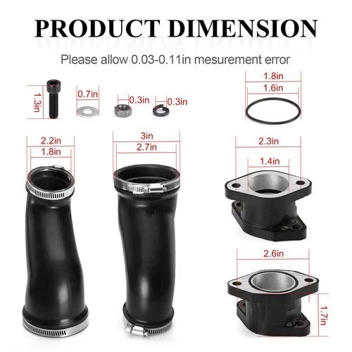 Carburetor Intake Manifold Boot for Yamaha Warrior 350 (1997-2004)