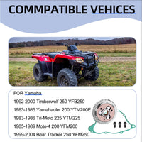 One Way Bearing Starter Clutch Gear w/ Gasket for Yamaha Tri-Moto 225 (1983-1986)