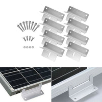 8PCS Aluminum Solar Panel Mounting Brackets for Boats/RVs/Cabins