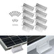 8PCS Aluminum Solar Panel Mounting Brackets for Boats/RVs/Cabins