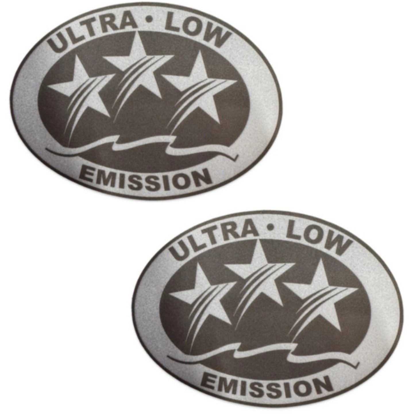 Ultra Low Emission Outboard Graphic Sticker for California DOT - Light Gray X2