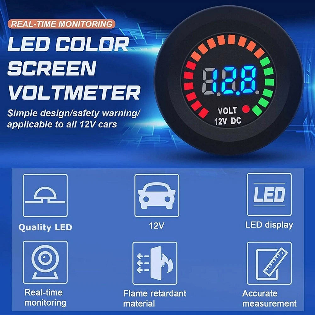 High Quality Ship Voltmeter Battery Fuel Gauge 5-15V for Marine Use