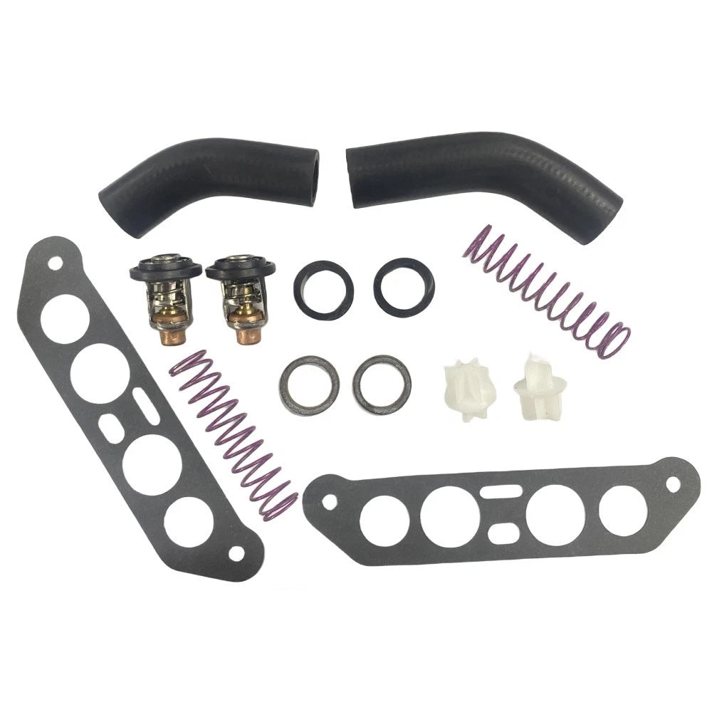 Thermostat Kit w Hoses for Johnson Evinrude V4 Crossflow 65-140HP