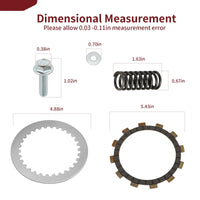 Heavy Duty Clutch Friction Steel Plates for Yamaha YZ125 (1994-2004)