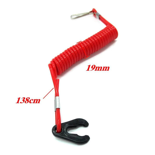 Boat Outboard Engine Kill Stop Switch Tether Cord for OMC/Mercury/BRP