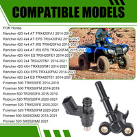 Fuel Injector & Joint Cap for Honda Rancher TRX 420 FA2/FE1/FM1/FM2 2014-21