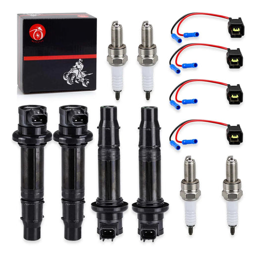 Ignition Coil & Plug w/Spark Plug for Yamaha YZF-R1/R6, FZ1/FZS1, Vmax 1700
