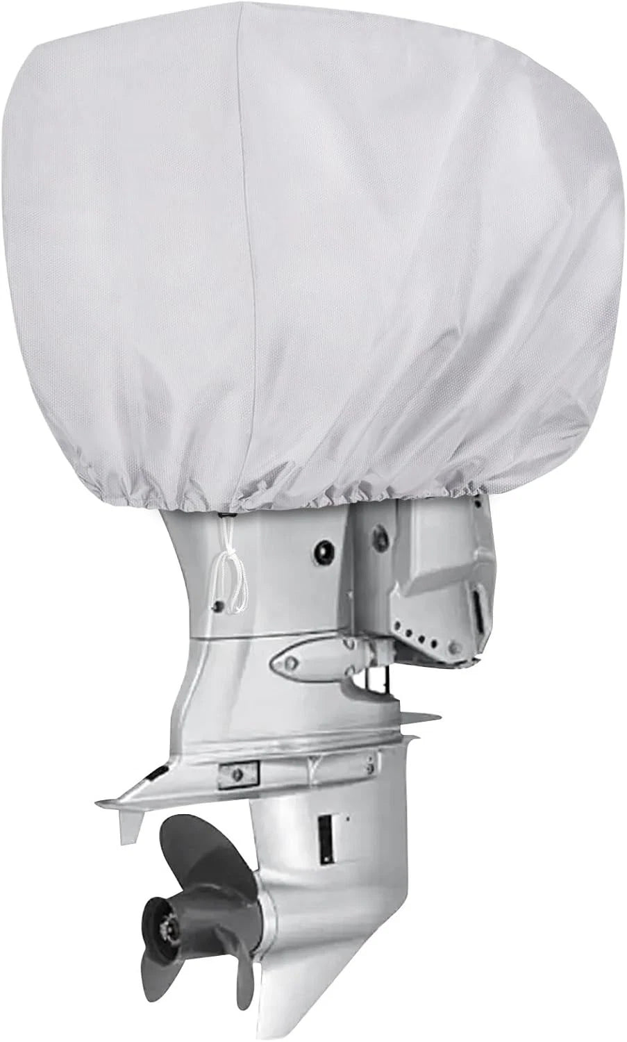 Silver Waterproof High Density Outboard Engine Cover for 30-60HP Motors