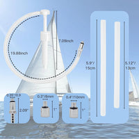 Lower Unit Gear Oil Pump for Standard Quart Bottles with 3/8" Adapters