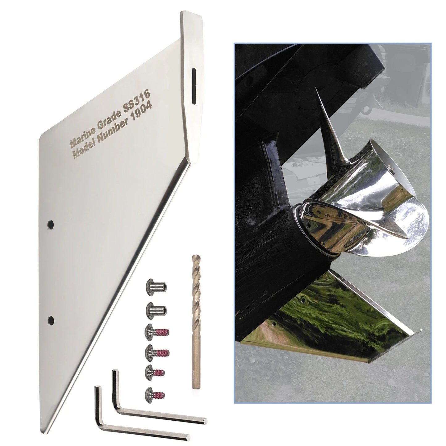 Skeg Guard Protector for Mercury 90-175HP 4-Stroke Optimax/Pro XS