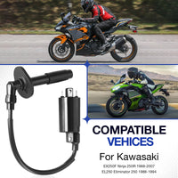 Ignition Coil & Spark Plug Cap for Kawasaki Ninja 250R EX250 (1988-2007)